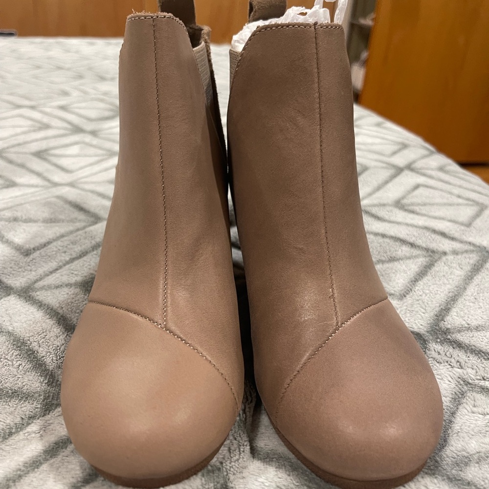 Leather and suede boots